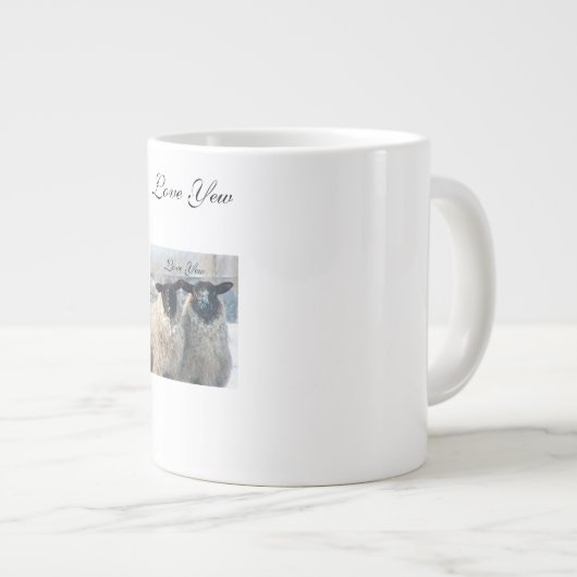 Valentine's Day Couples Mug Jumbo-Tasse (Vorderseite Rechts)