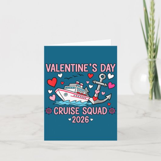 Valentines Day Cruise 2026 Matching Family Couples Karte (Vorderseite)