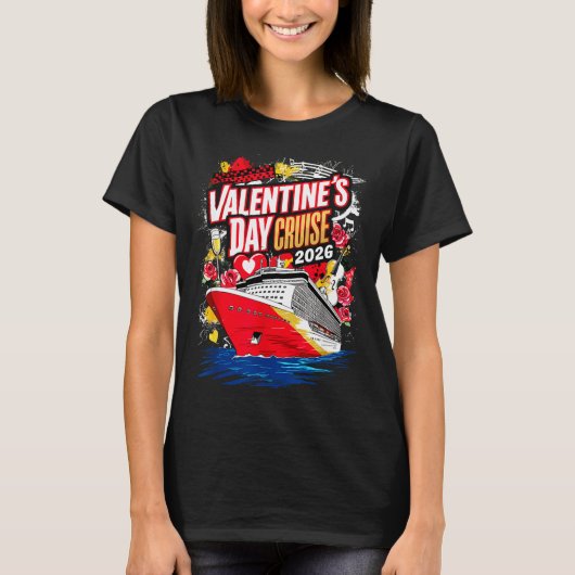 Valentines Day Cruise 2026 T-Shirt (Vorderseite)