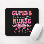Valentines Day Cud’s Favorite Nurse Heart Girl Wom Mousepad (Mit Mouse)