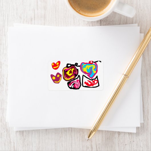 valentine's day cupcakes adressaufkleber (Insitu)