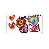 valentine's day cupcakes adressaufkleber (Vorne)