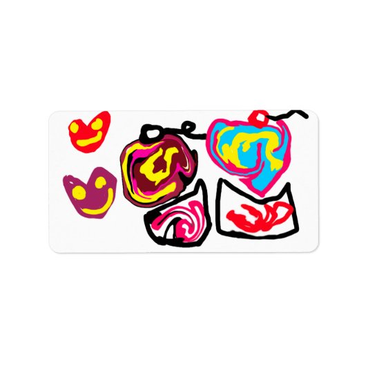 valentine's day cupcakes adressaufkleber (Vorne)