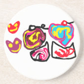 valentine's day cupcakes getränkeuntersetzer (Vorne)