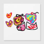 valentine's day cupcakes magnetkarte (Vorderseite)