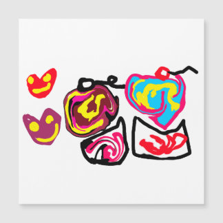 valentine's day cupcakes magnetkarte