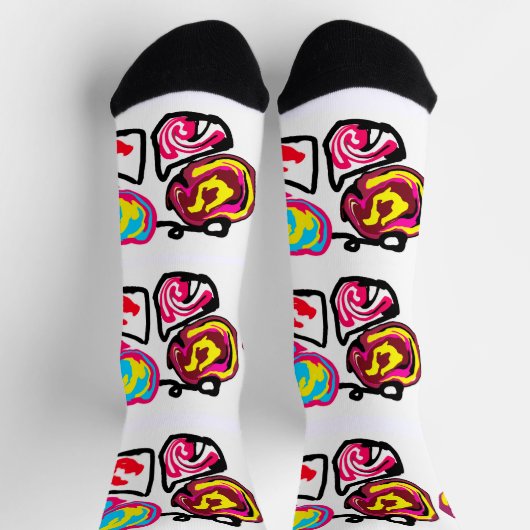 valentine's day cupcakes socken (Oben)