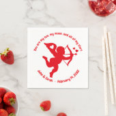 Valentine's Day Cupid Heart Serviette (Beispiel)
