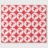 Valentine's Day Cupid hot red beauty Geschenkpapier (Flach)