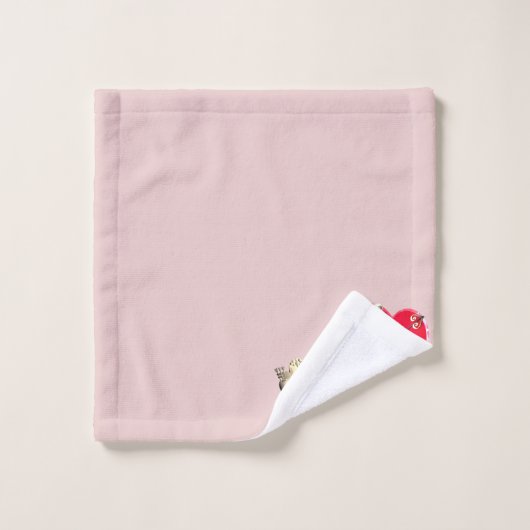 Valentine's Day Cupid's Hearts Bath Handtuch Set (Waschlappen)