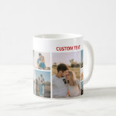 Valentines Day Custom 10 Photos Kaffeetasse (VorderseiteRechts)
