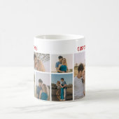 Valentines Day Custom 10 Photos Kaffeetasse (Mittel)