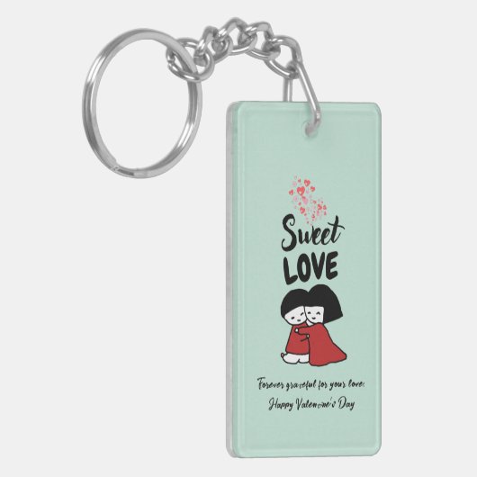 Valentine's day Custom Keychain  Schlüsselanhänger (Vorderseite links)