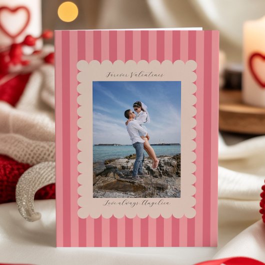 Valentine's Day Custom Photograph Romantic Feiertagskarte