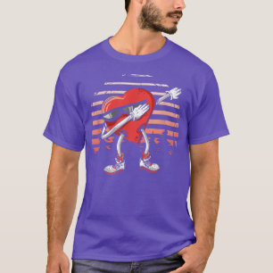 Valentine's Day Dabbing Herz Funny Video Game Lov T-Shirt