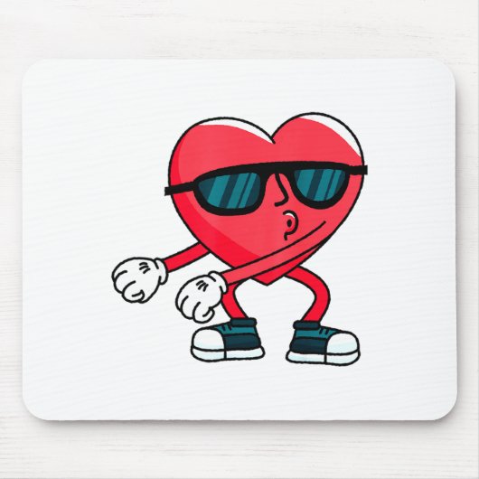 Valentines Day Dancing Heart Mousepad (Vorne)