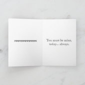 Valentines Day Dark Feiertagskarte (Innenseite)