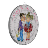 Valentine's Day Dart Board Geschenk Romantisches P Dartscheibe (Vorderseite Links)