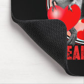 Valentines Day Dinosaur T Rex I Steal Hearts Funny Mousepad (Ecke)