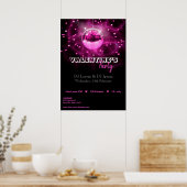 Valentine's Day Disco Ball - Party Poster drucken (Küche)