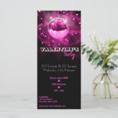Valentine's Day Disco Ball - Party Rack Card (Stehend Vorderseite)