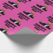 VALENTINE'S DAY DONALD TRUMP GESCHENKPAPIER (Ecke)