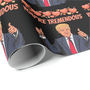 VALENTINE'S DAY DONALD TRUMP LIEBE GESCHENKPAPIER
