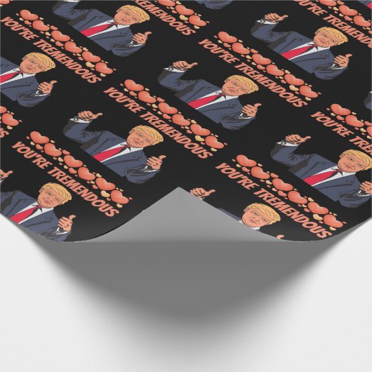 VALENTINE'S DAY DONALD TRUMP LIEBE SIE GESCHENKPAPIER (Ecke)