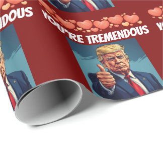 VALENTINE'S DAY DONALD TRUMP LOVE YOU GESCHENKPAPIER