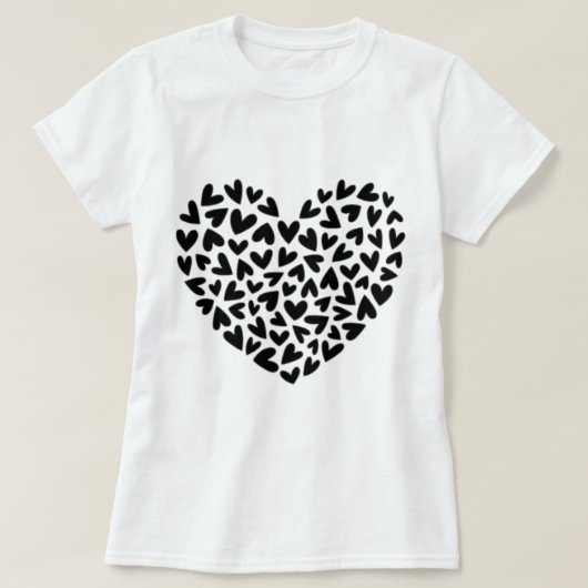 Valentine's Day, doodle hearts, Love,Valentine Mom T-Shirt (Design vorne)