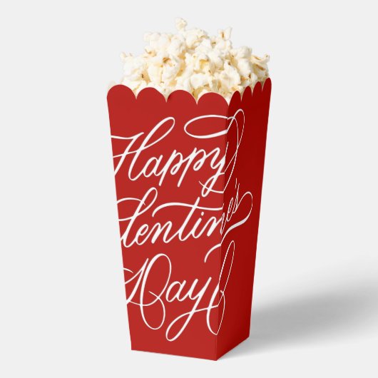 Valentines Day Elegant Calligraphy Red Geschenkschachtel (Geplatzt)