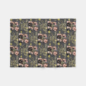 Valentine's Day Elegant Gold Photo Collage  Fleecedecke (Vorderseite (Horizontal))