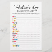 Valentine's day Emoji Pictionary game with Answers (Vorderseite)