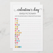 Valentine's day Emoji Pictionary game with Answers (Vorne/Hinten)