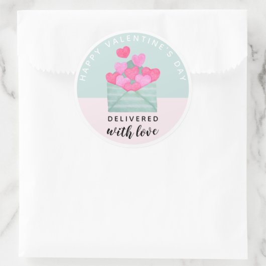 Valentine's Day Envelope Hearts Sticker (Tasche)