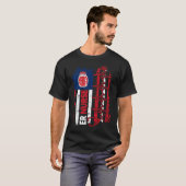 Valentines Day ER Nurse Stethoscope American Flag T-Shirt (Vorne ganz)