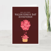 Valentine's Day Escapades Karte (Vorderseite)