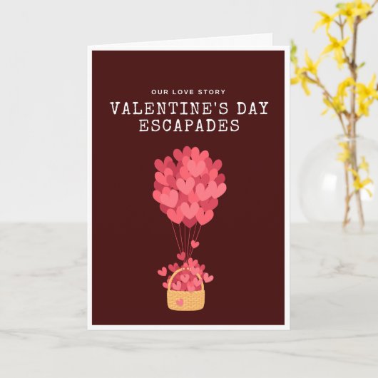 Valentine's Day Escapades Karte (Gelbe Blume)