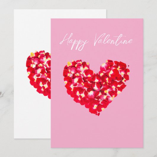 Valentine's Day Feiertagskarte (Vorne/Hinten)