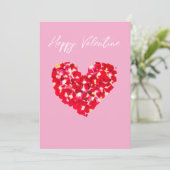 Valentine's Day Feiertagskarte (Stehend Vorderseite)