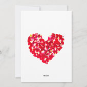 Valentine's Day Feiertagskarte (Rückseite)