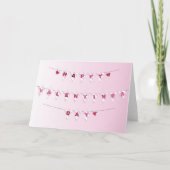 Valentine's Day Flags - Folded Greeting Card Karte (Vorderseite)
