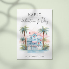 Valentine's Day Florida House Realty Marketing Feiertagspostkarte