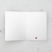 Valentine's Day for Her - Romantic Red Roses Heart Karte (Innenseite)