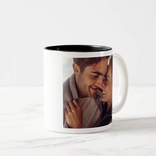 Valentine's Day Foto Bester Freund von Par Golfer Zweifarbige Tasse (VorderseiteRechts)