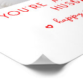 Valentine's Day Foto Du bist mein Lieblings-Eheman Poster (Ecke)