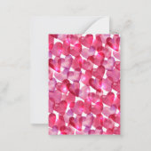 Valentine's Day Foto Glittery Goldene Klasse Mitteilungskarte (Rückseite)