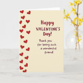 Valentines Day Friend Thank You Card Karte (Gelbe Blume)