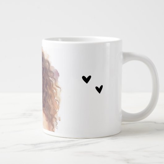 Valentine's Day, Full of Love Specialty Mug Jumbo-Tasse (Rechts)