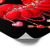 Valentines Day Funny 67 Six Seven Valentine Heart  Poster (Ecke)
